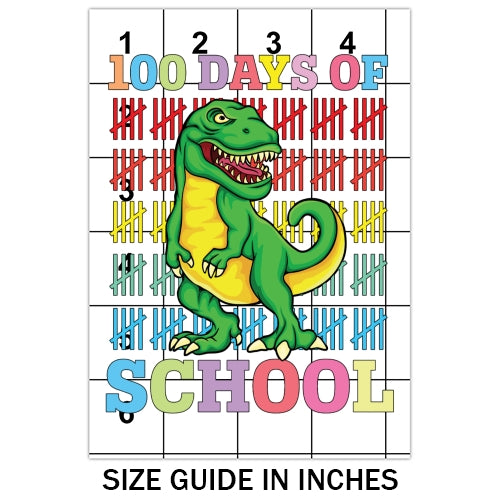 100 Days Of School Dino Sublimation