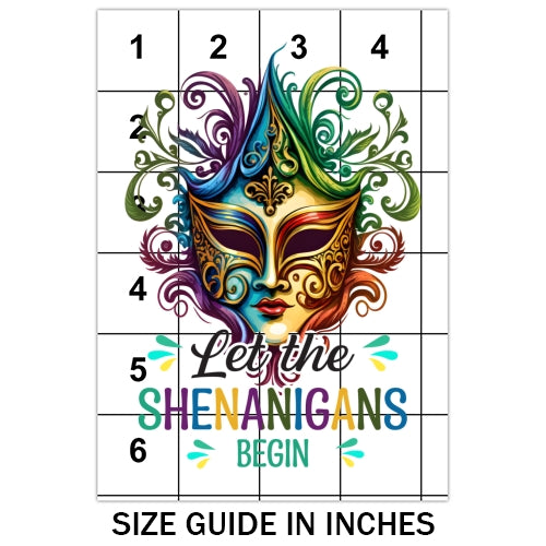 Mardi Gras Mask Sublimation