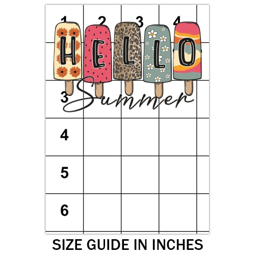 Hello Summer Ice Cream Sublimation
