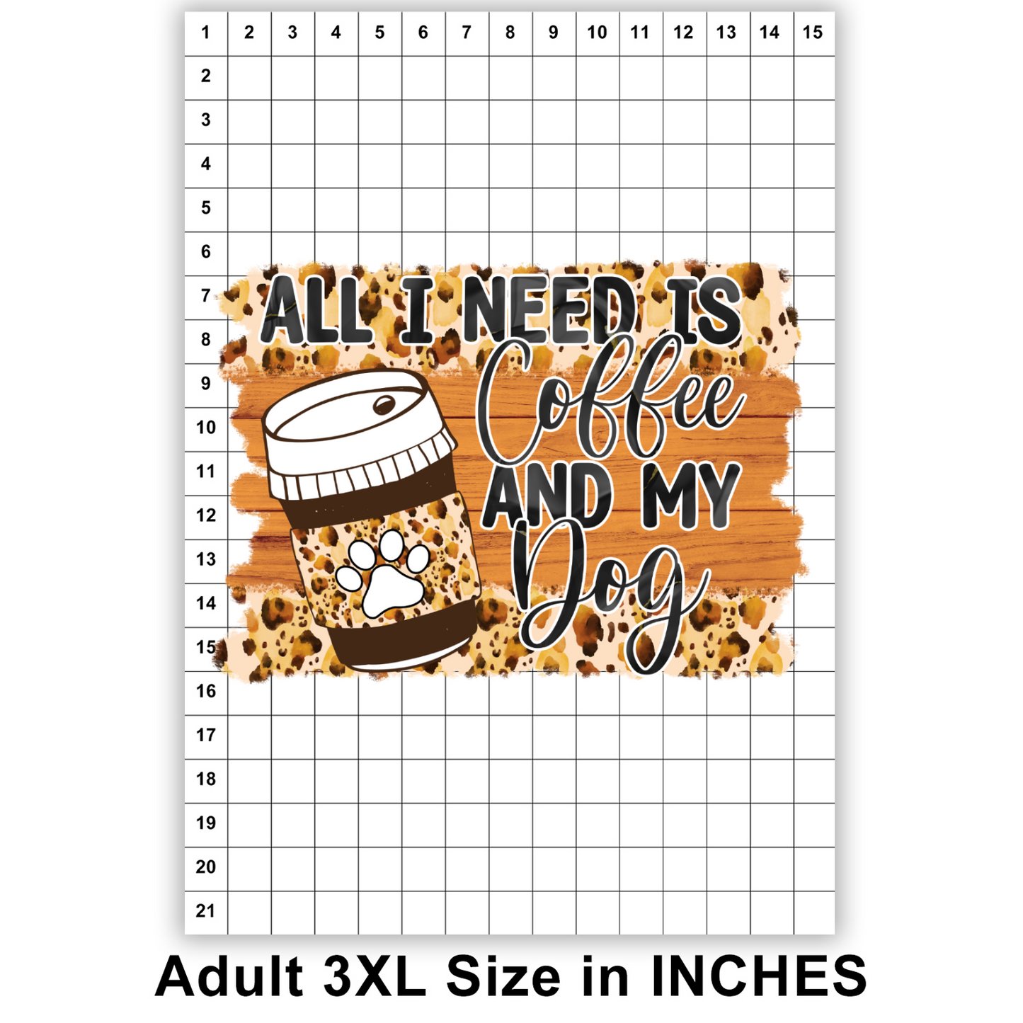 Coffee and my Dog DTF