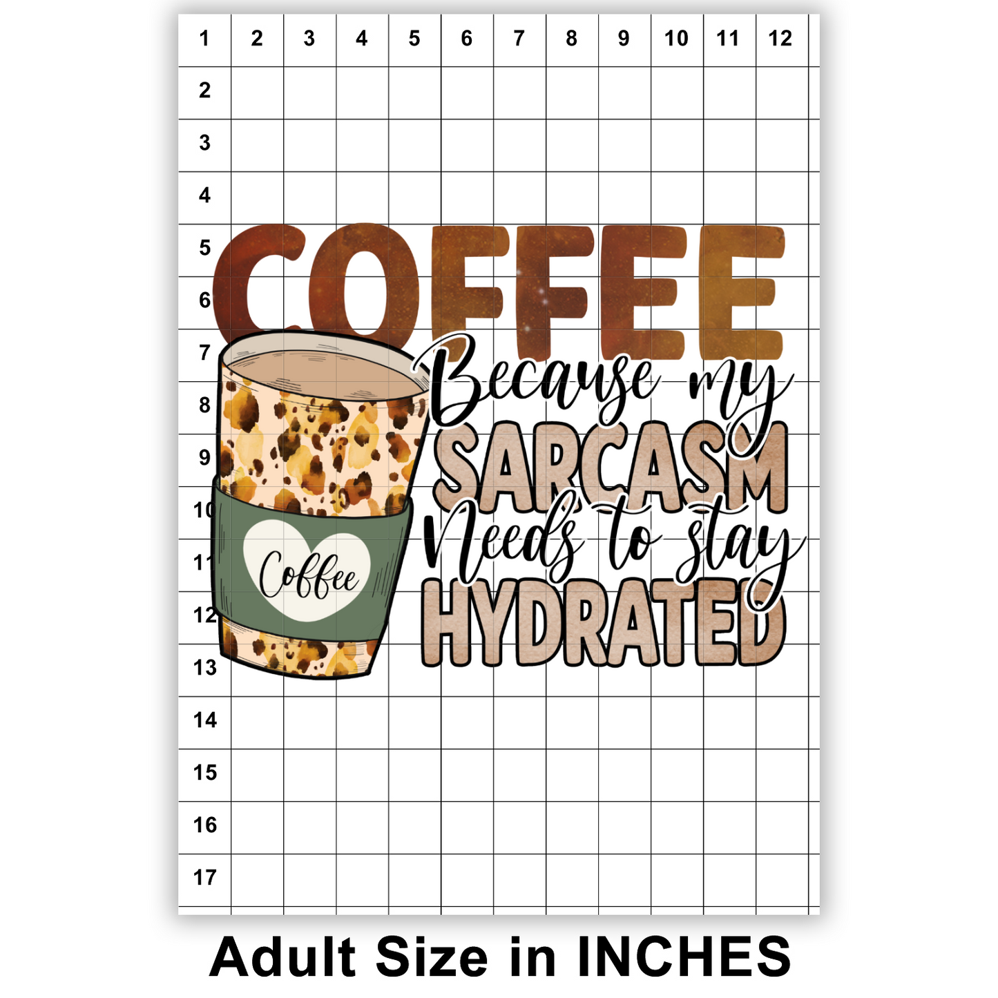 Coffee Sarcasm Sublimation