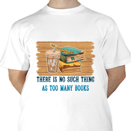 Coffee Too Many Books Sublimation