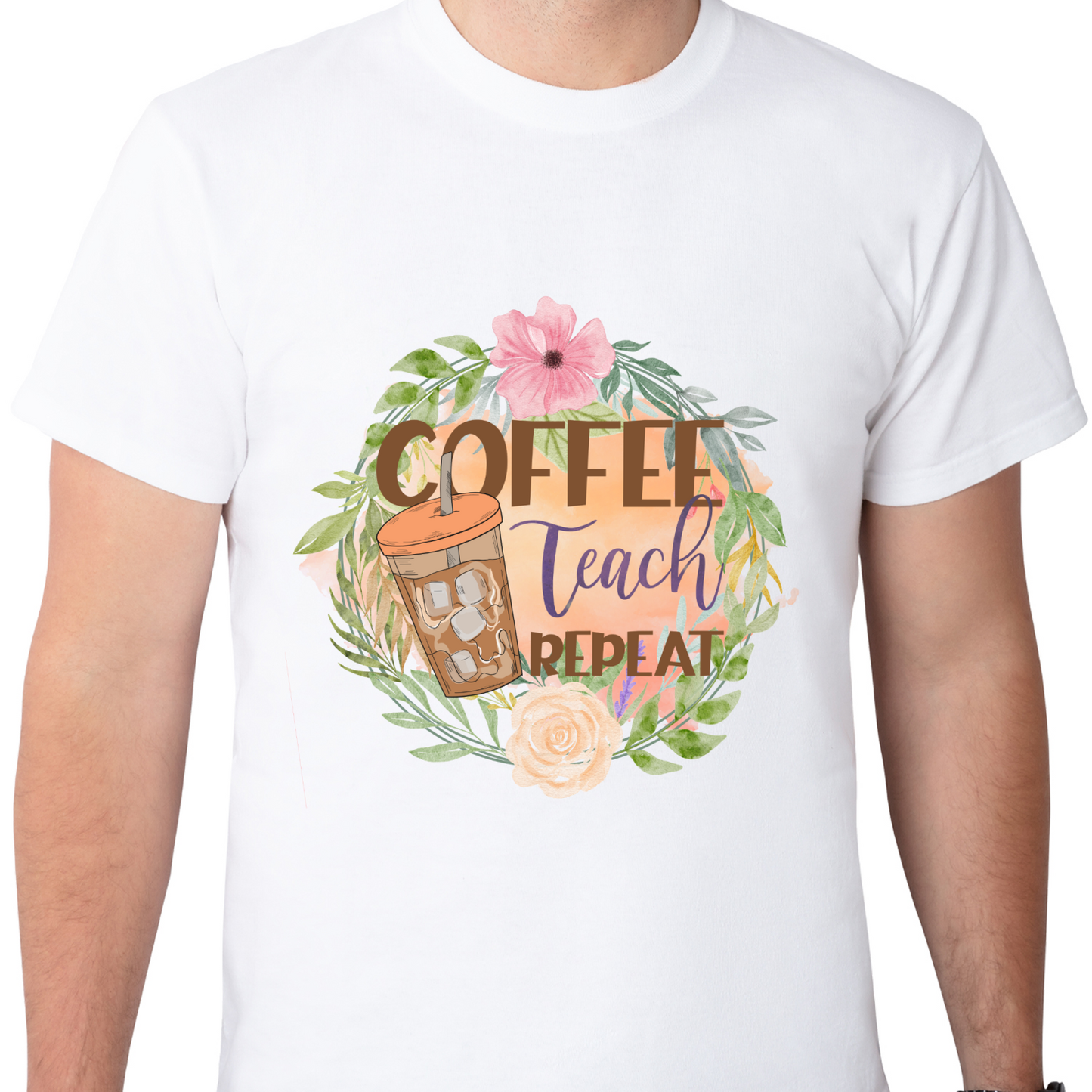 Coffee Teach Repeat Sublimation