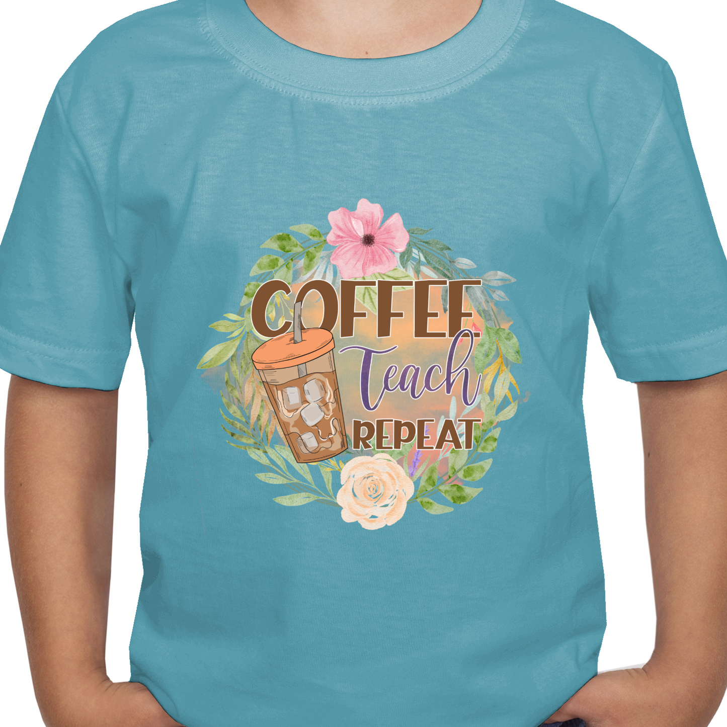 Coffee Teach Repeat DTF