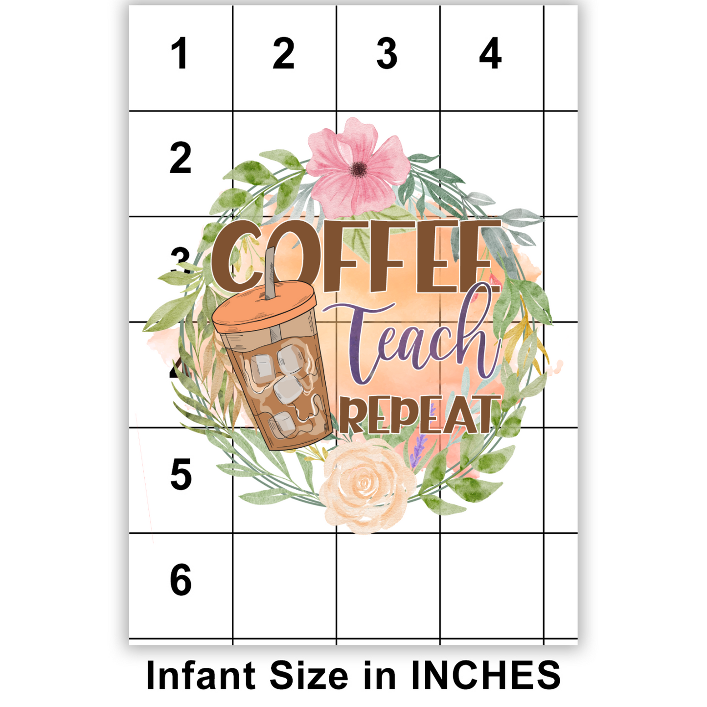 Coffee Teach Repeat DTF