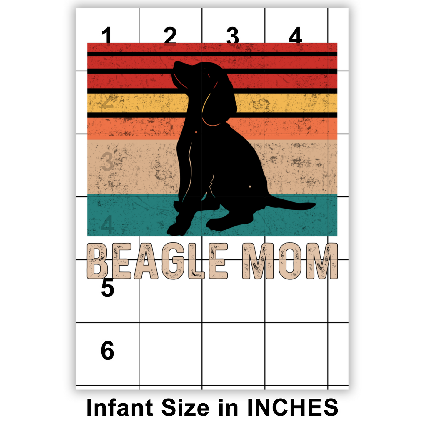 Beagle Dog Mom Sublimation