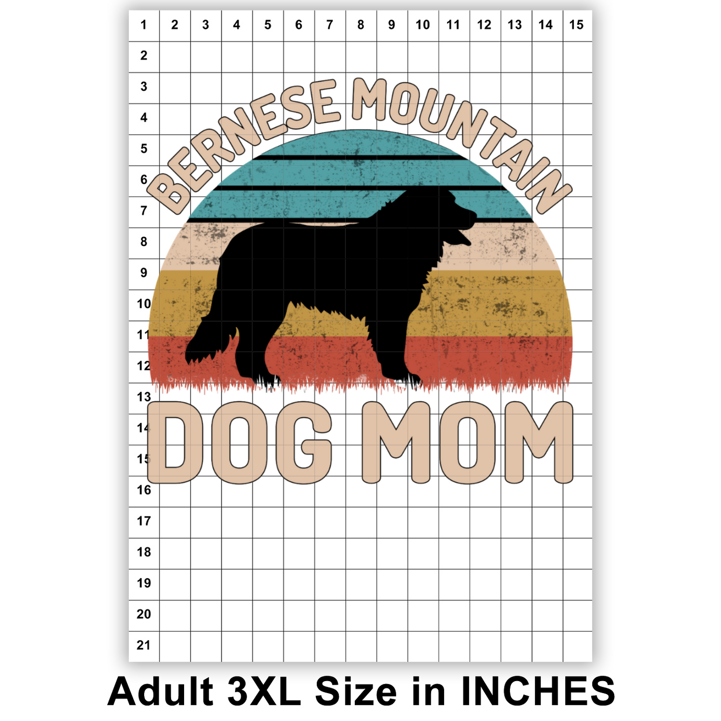 Bernese Mountain Dog Mom Sublimation