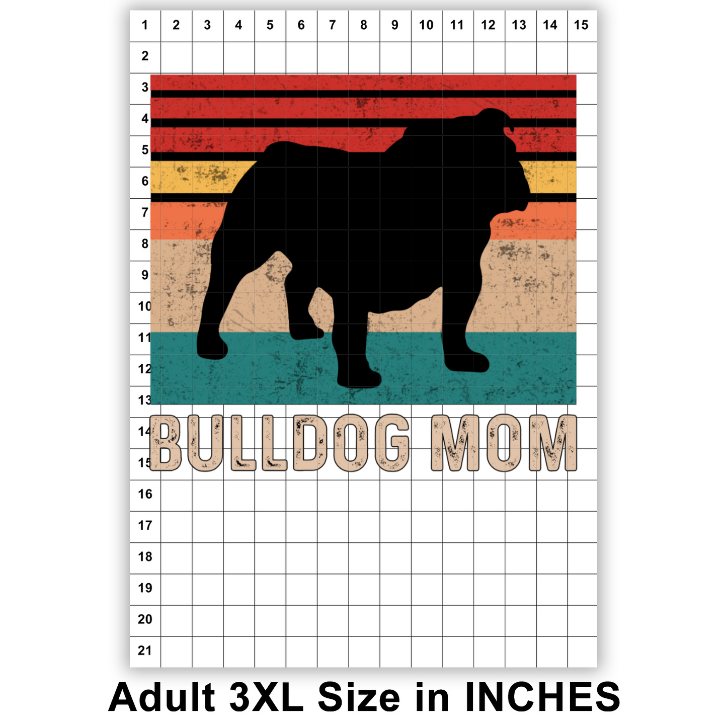 Bulldog Mom Sublimation