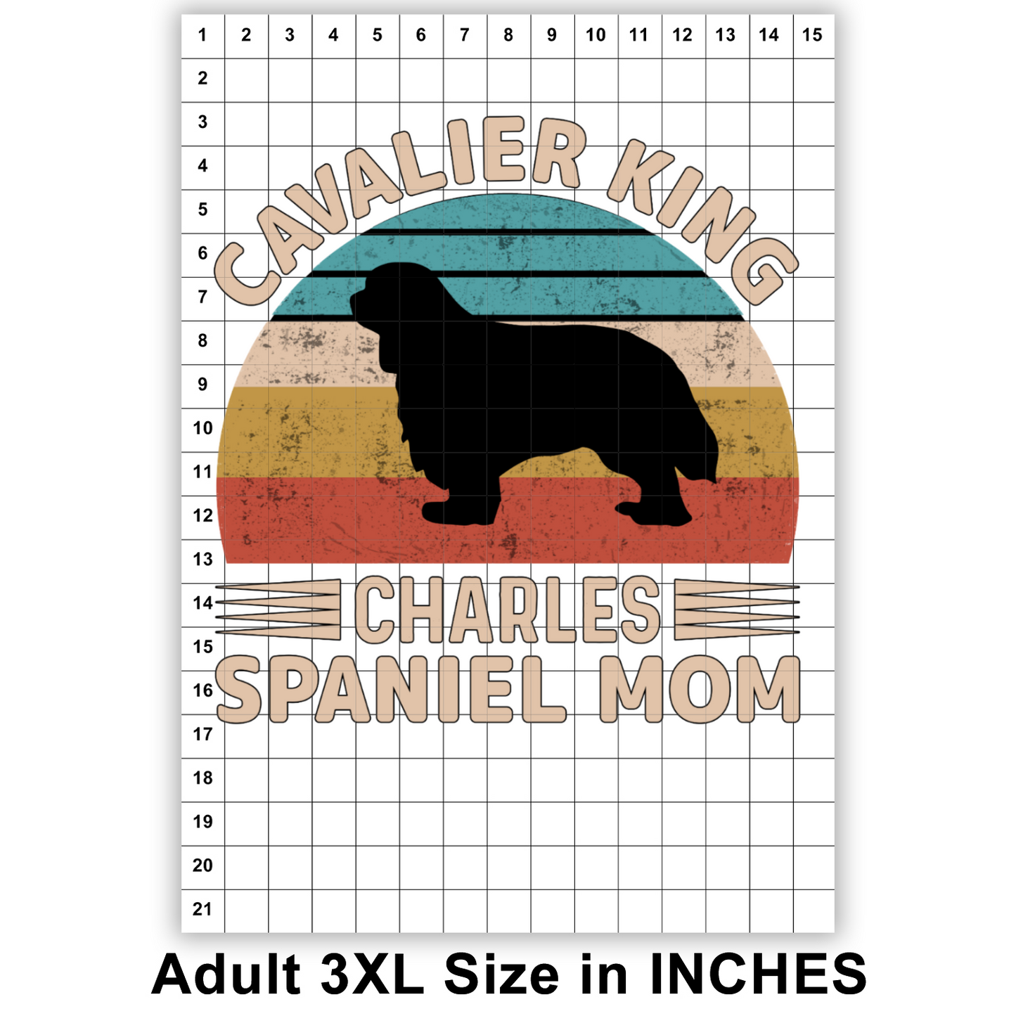 Cavalier King Charles Spaniel Mom Sublimation