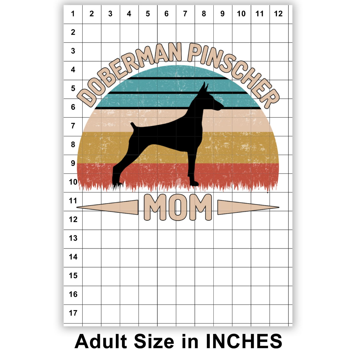 Doberman Pinscher Mom Sublimation