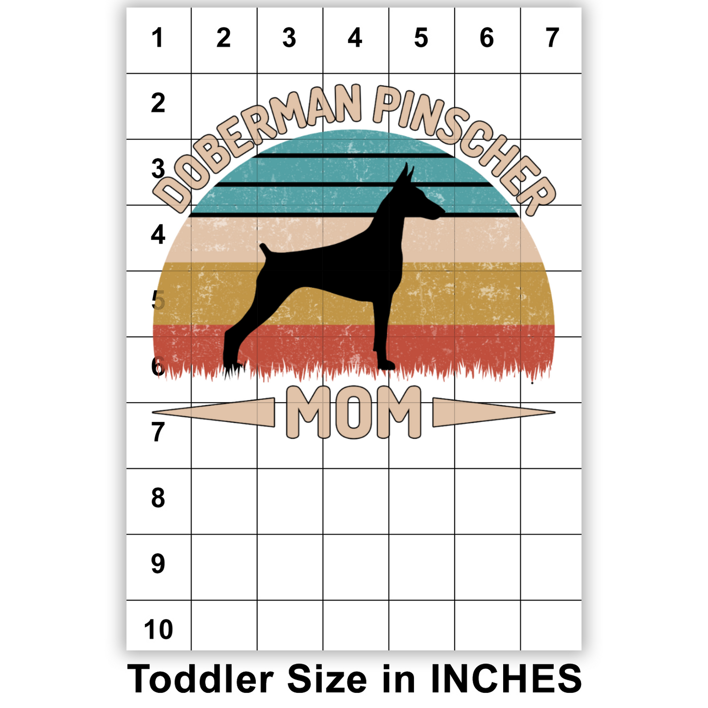 Doberman Pinscher Mom Sublimation