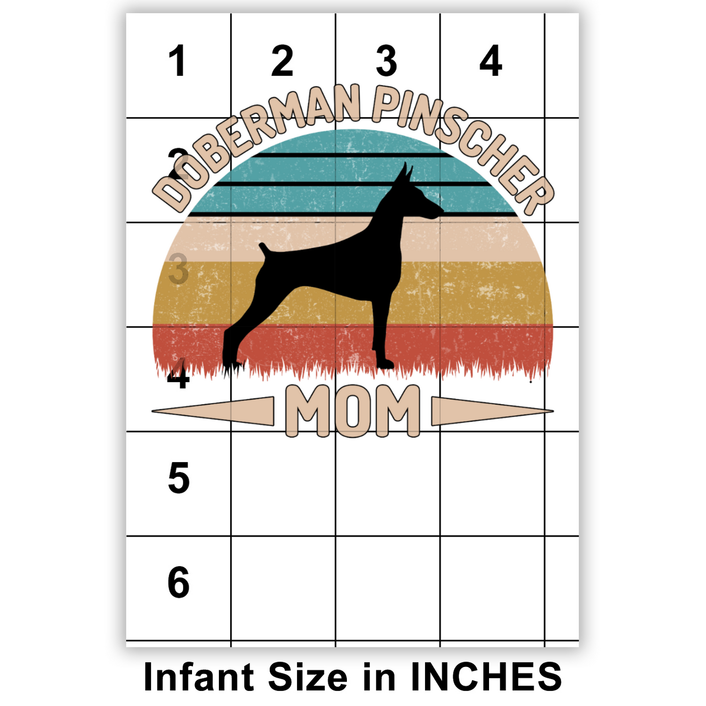 Doberman Pinscher Mom Sublimation