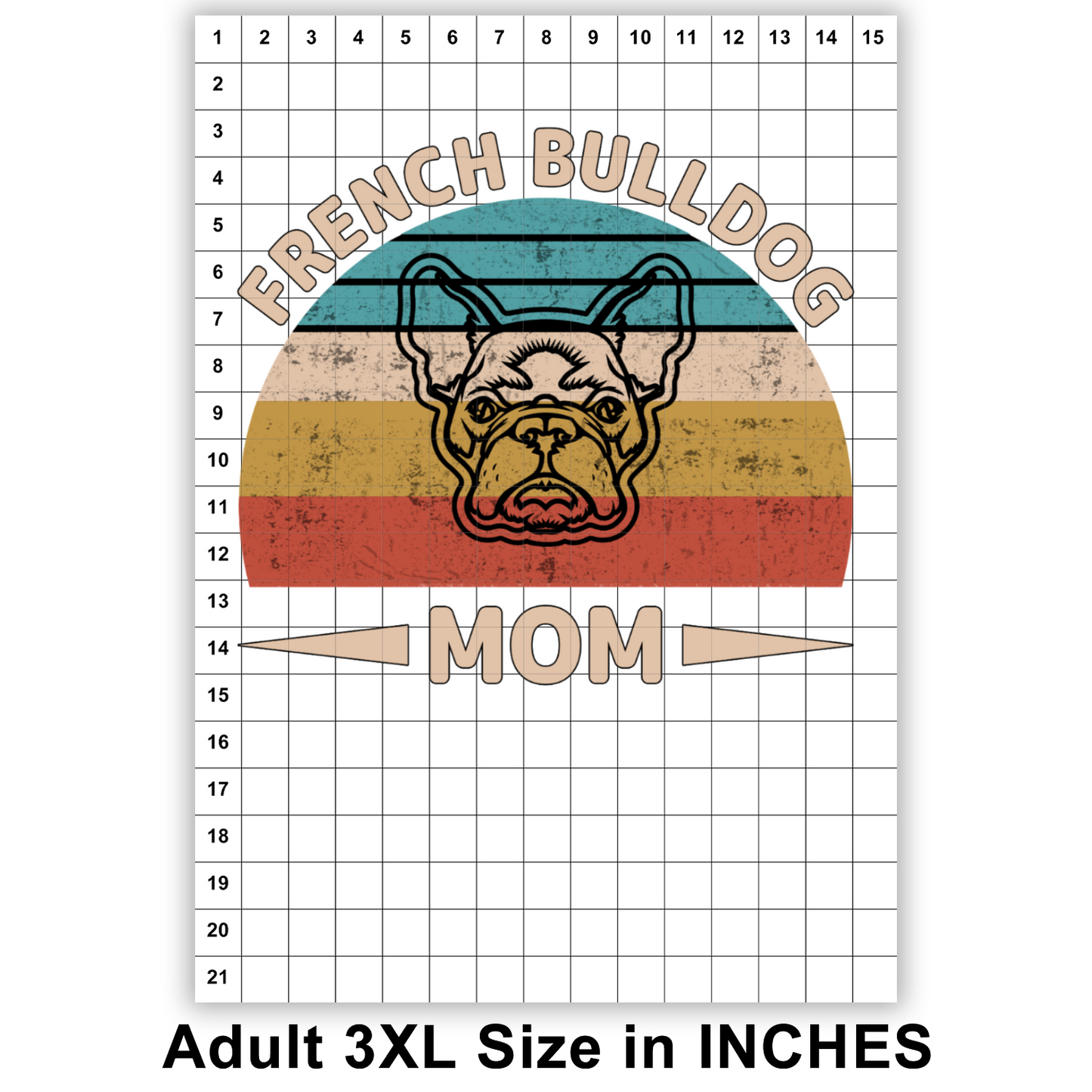 French Bulldog Mom Sublimation