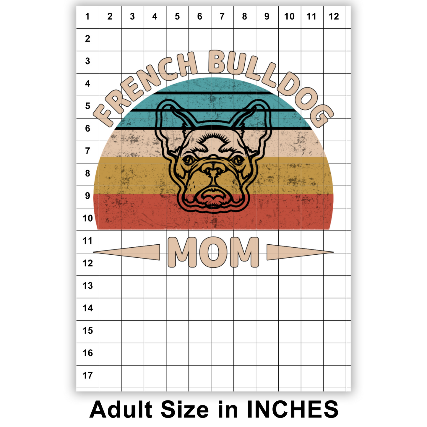 French Bulldog Mom Sublimation