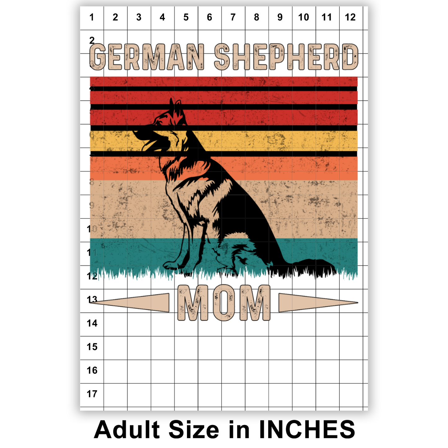 German Shepherd Mom Sublimation