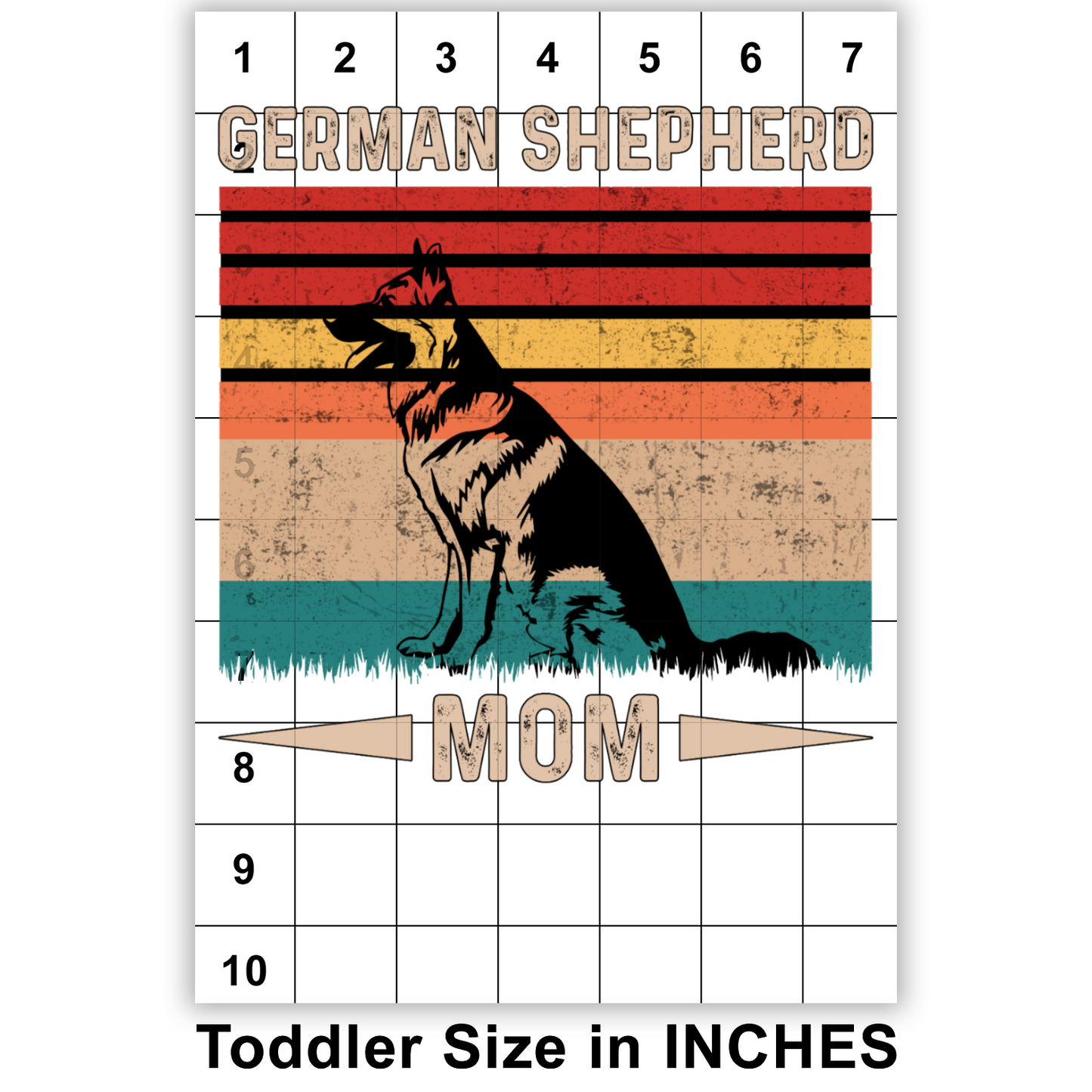 German Shepherd Mom Sublimation