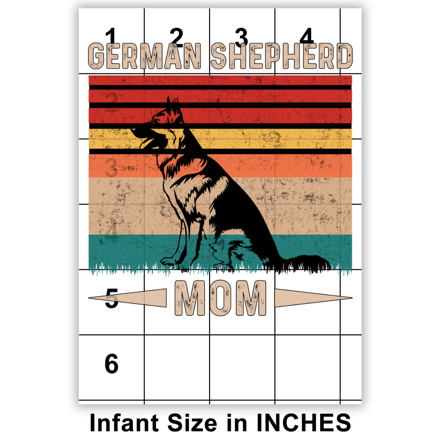 German Shepherd Mom Sublimation