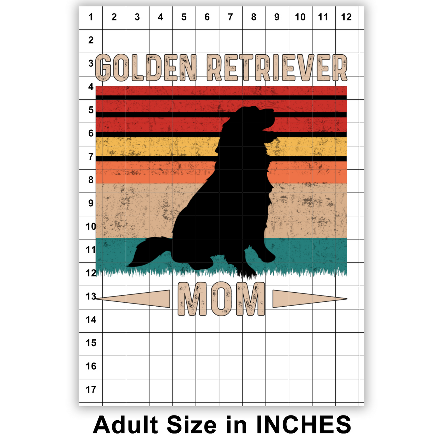 Golden Retriever Mom Sublimation