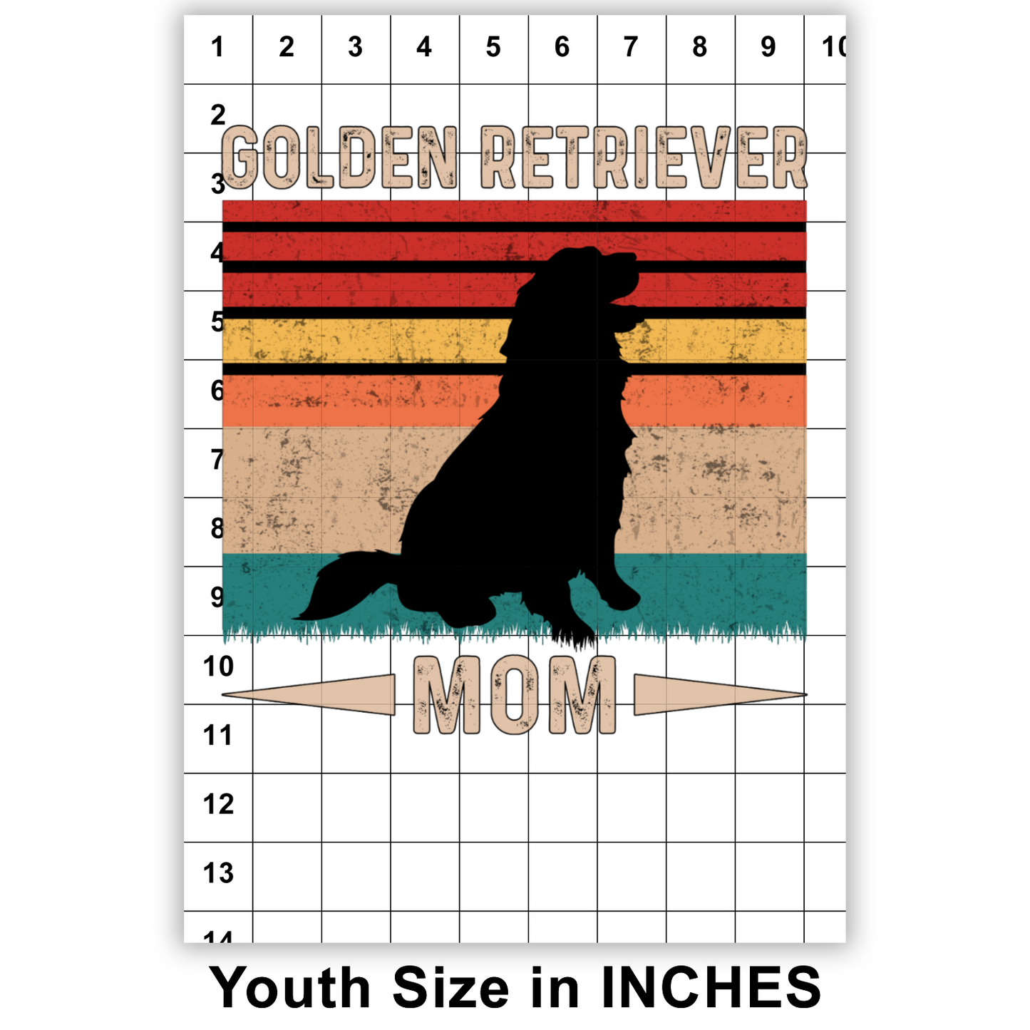 Golden Retriever Mom Sublimation