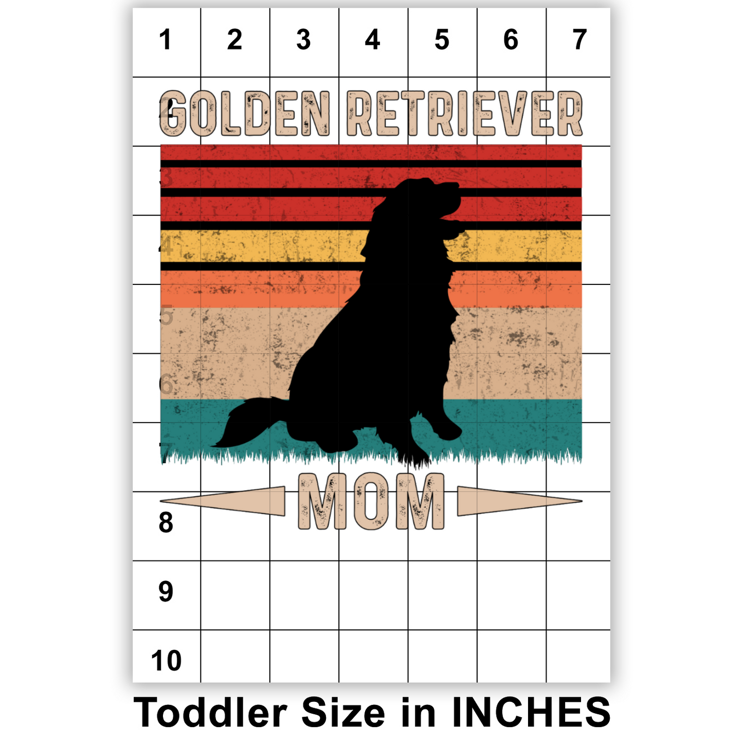 Golden Retriever Mom Sublimation