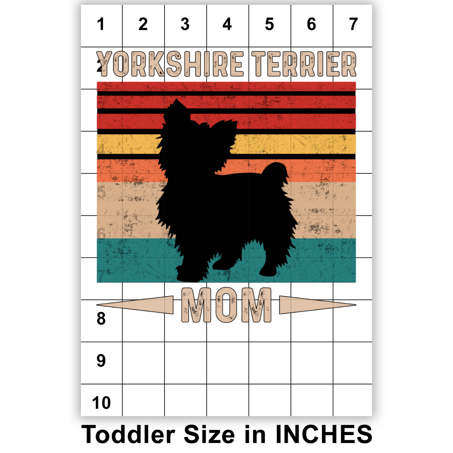 Yorkshire Terrier Mom Sublimation