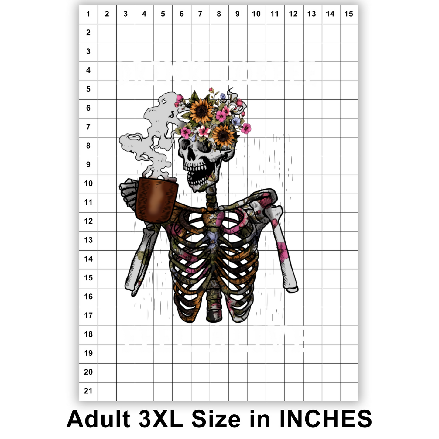 Drink Coffee Feel Alive DTF