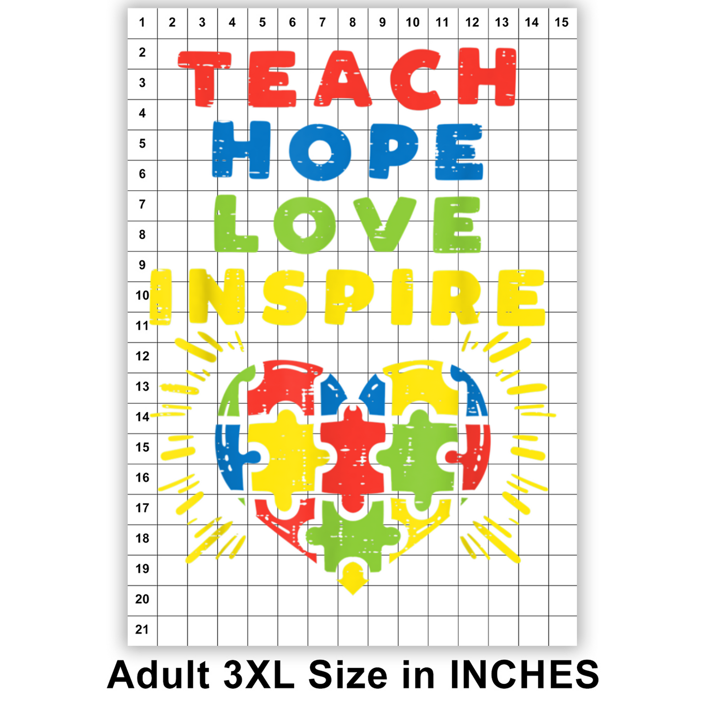 Teach Hope Love Inspire DTF