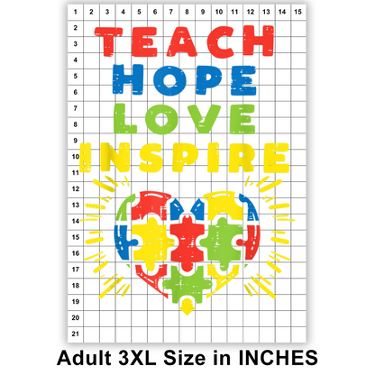 Teach Hope Love Inspire DTF