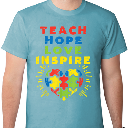Teach Hope Love Inspire DTF