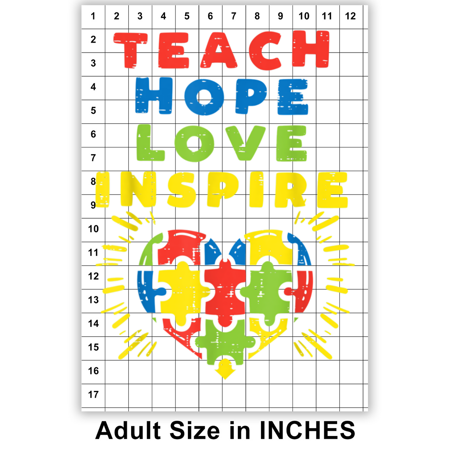 Teach Hope Love Inspire DTF
