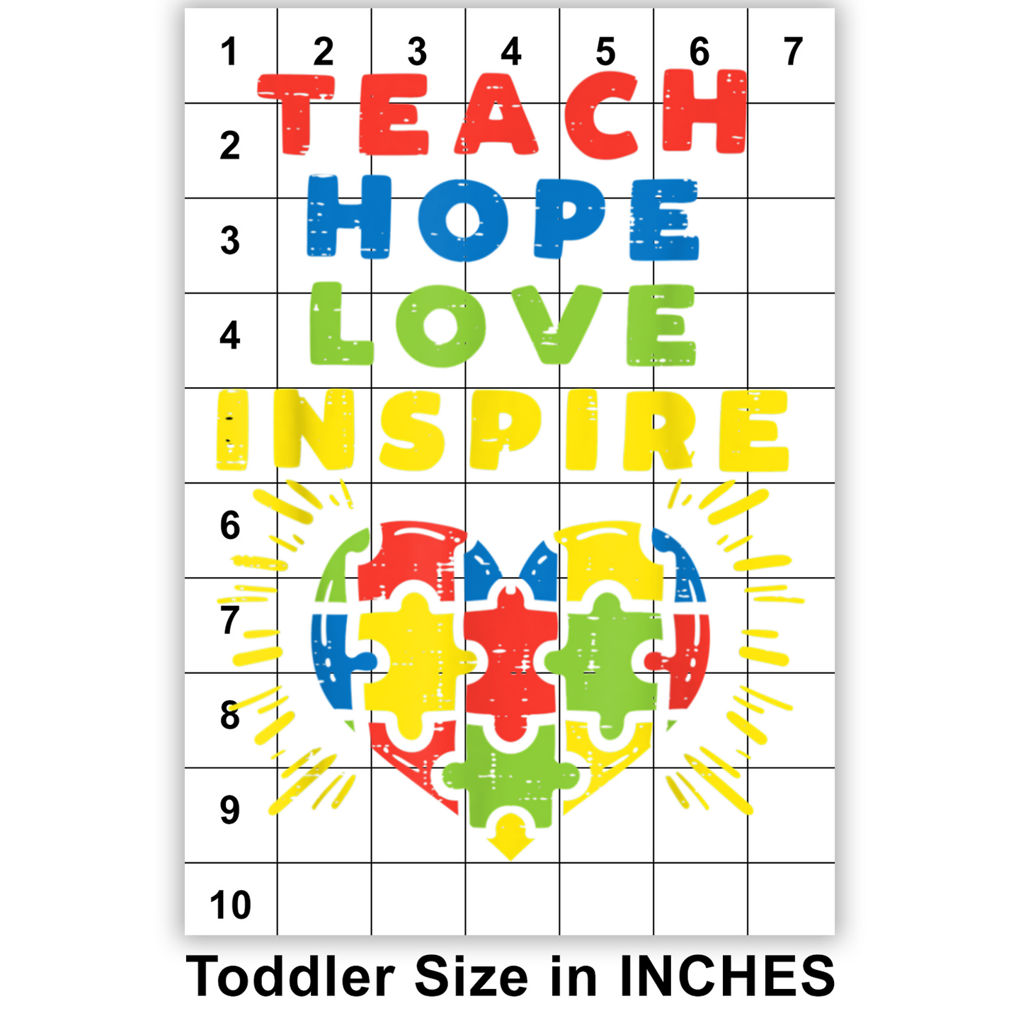 Teach Hope Love Inspire DTF