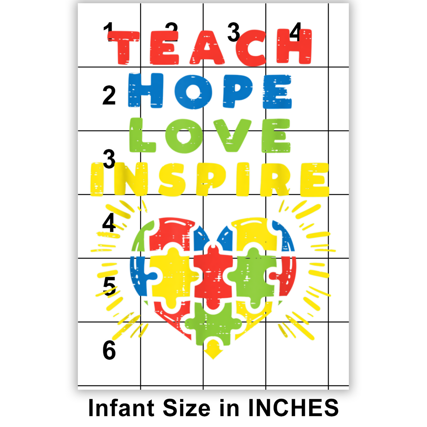Teach Hope Love Inspire DTF