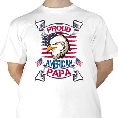 Proud American Papa Sublimation