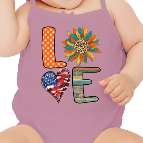 Love USA Sunflower DTF