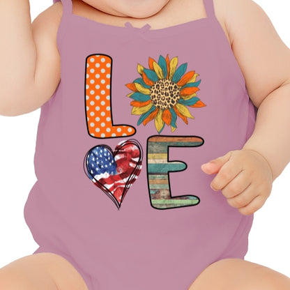 Love USA Sunflower DTF