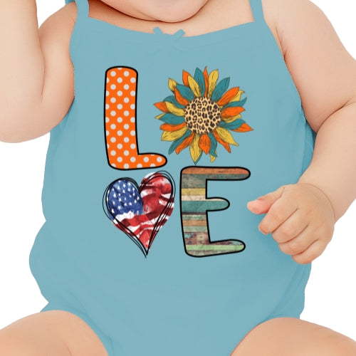 Love USA Sunflower DTF