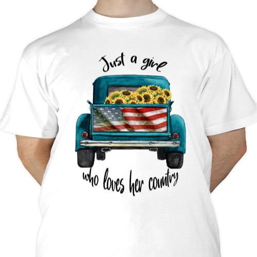 Girl Who Loves Her Country Sublimation