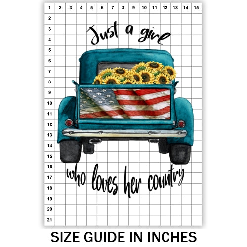Girl Who Loves Her Country Sublimation