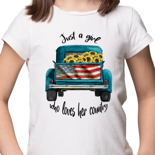 Girl Who Loves Her Country Sublimation