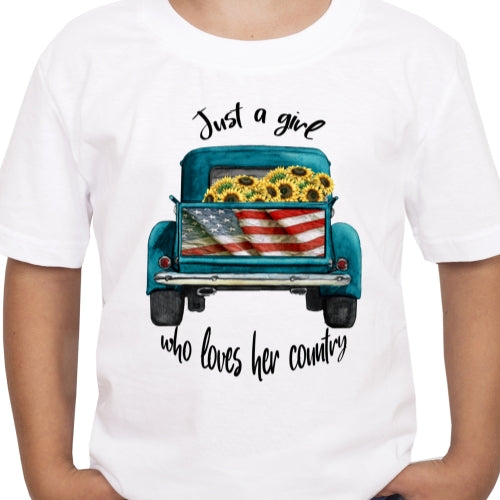 Girl Who Loves Her Country Sublimation