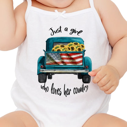 Girl Who Loves Her Country Sublimation
