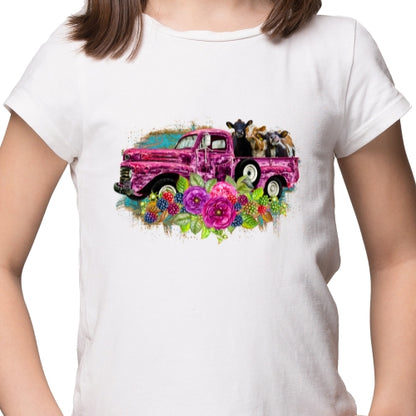 Heifers in Pink Pickup Sublimation