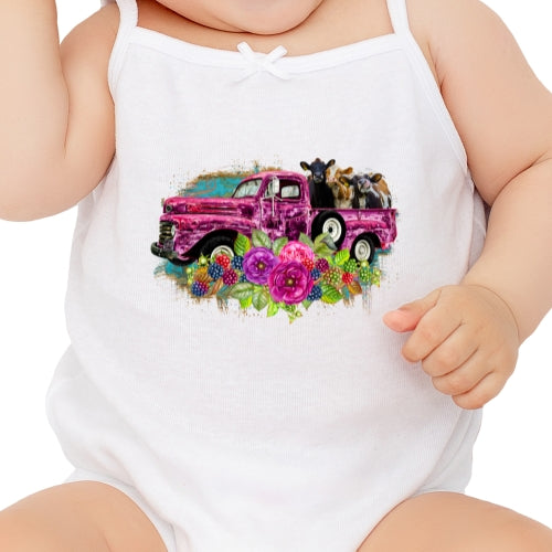 Heifers in Pink Pickup Sublimation