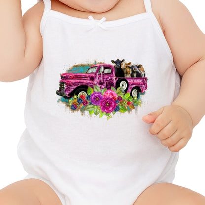 Heifers in Pink Pickup Sublimation