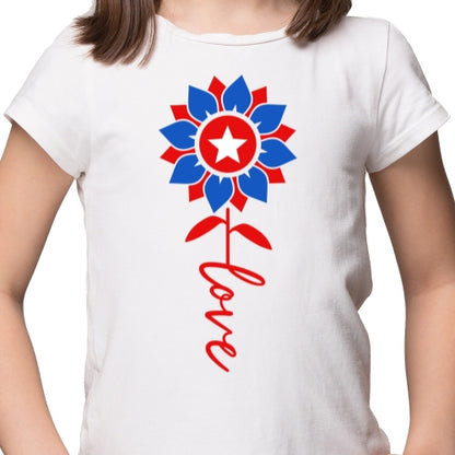 Blue And Red Sunflower Sublimation