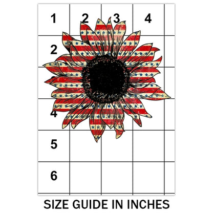 Patriotic Sunflower Sublimation