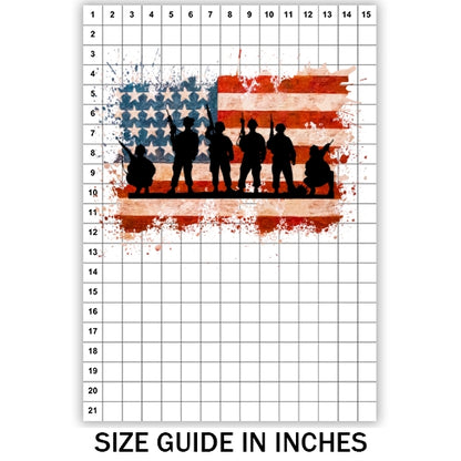 USA Soldier Flag Sublimation