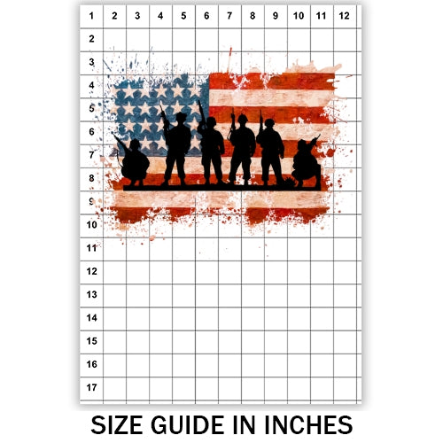 USA Soldier Flag Sublimation