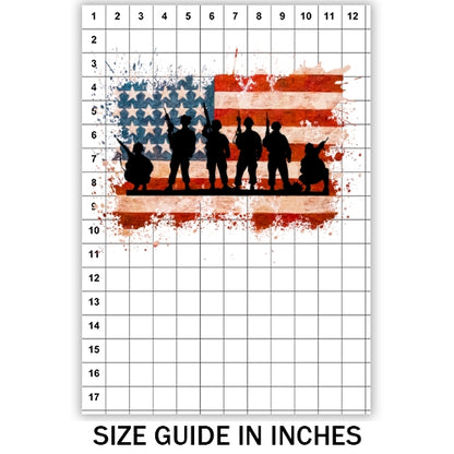 USA Soldier Flag Sublimation