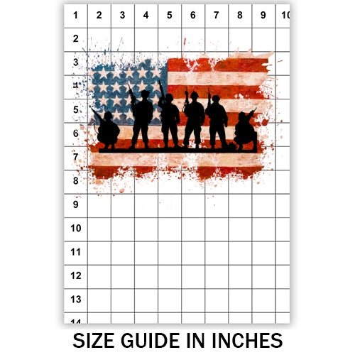 USA Soldier Flag Sublimation